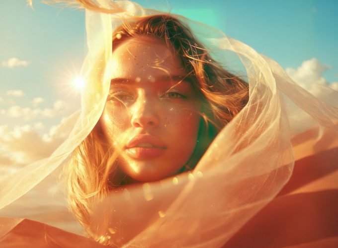 Ethereal Portrait of Young Woman