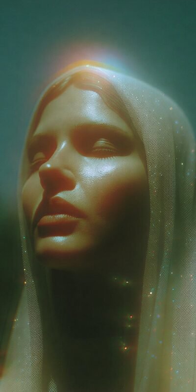 Ethereal Veiled Portrait