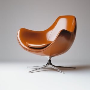 Cognac Swivel Chair